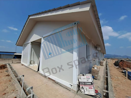 quality Anti-Seismik Flat Pack Container House 20ft kecil tahan angin factory