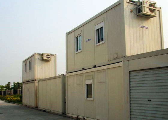Cina Environment Friendly Steel Container Houses Warna Putih Dengan Kantor Untuk Bisnis pabrik