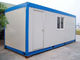 Rumah kontainer portabel asli baja galvanis 6000 mm * 2438 mm * 2640 mm pemasok