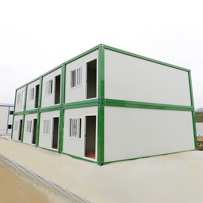 Kamar Tidur Rumah Kontainer Sementara Rumah Modular Portable Dengan Panel Sandwich