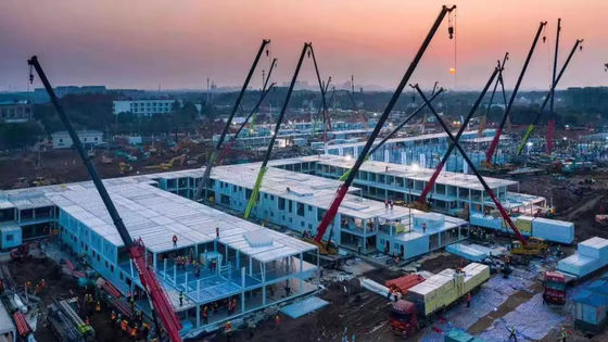 Rumah sementara portabel medis, rumah kontainer prefab 20 kaki