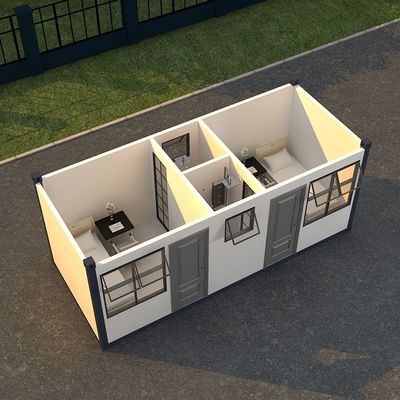 BOX SPACE Rumah portabel modular yang disesuaikan Rumah kontainer yang bisa dilepas, rumah bergerak prafabrikasi dengan isolasi