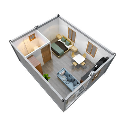 20ft 40ft Nenek Lantai Kontainer Rumah Hotel Frame Kit Kontainer Prefab Rumah AirBnb Motel