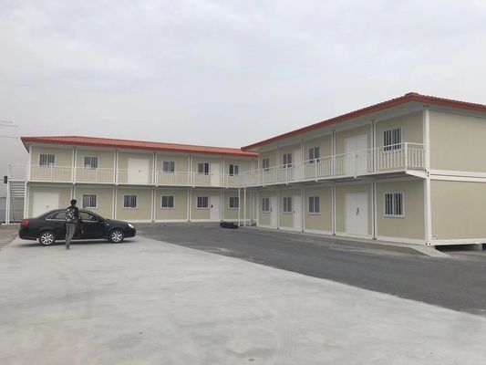 Bangunan Sekolah Prefab / Rumah Kontainer Flat Pack Folding Casa Frame Kontainer Prefabbracata Temporary Shelter