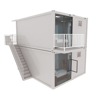 Baja 20ft 2 Kamar Pengiriman Kontainer Rumah Anti karat Rumah Prefabrikasi
