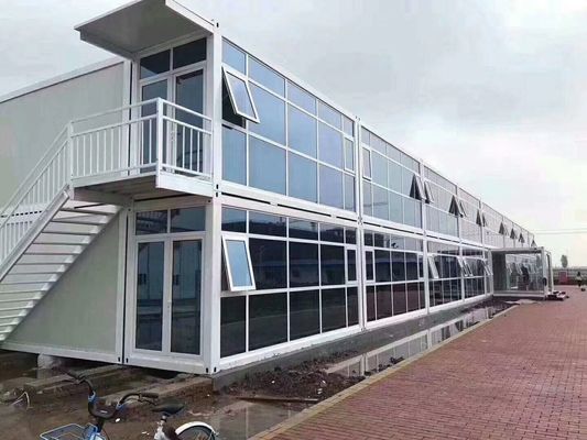 Luxury Detachable Container House Modular Glass Kayu Rumah Prefab Tiny Living