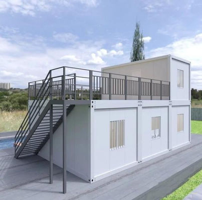 Rumah Kontainer Pengiriman Prefab Tiny, 20ft Mobil Rumah Kontainer Pra-dibuat