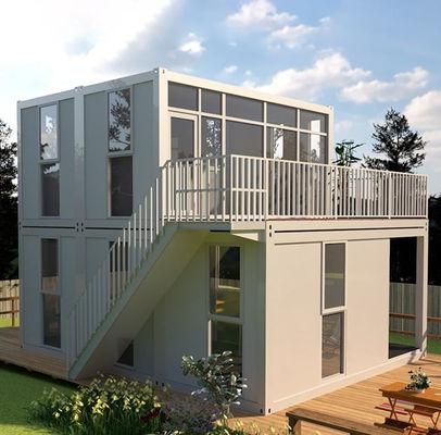 Anti karat 2 kamar tidur Rumah Kontainer Rumah Modular Temporary