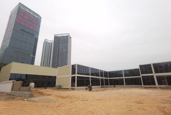 Rumah Kontainer Portable Modular yang Tahan Gempa Untuk Situs Pertambangan Solusi Kantor