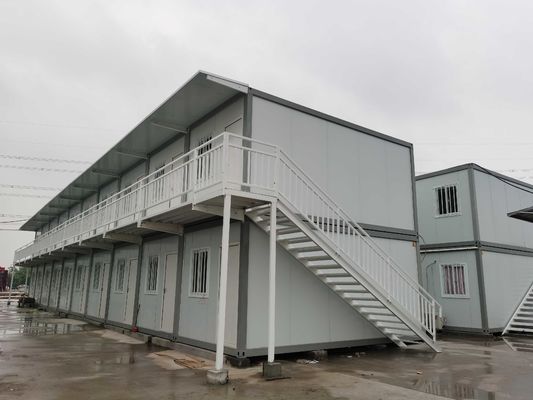 Rumah Kontainer yang Dapat Dihapus Rumah penyimpanan prefabrikasi untuk tempat tidur pekerja