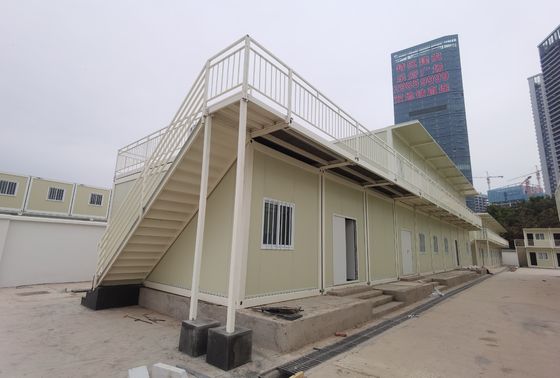 Rumah Kontainer Prefabrikasi Baja Galvanis Mobil Kabin Prefabrikasi ISO9001