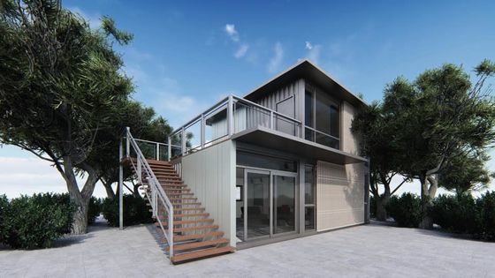 Rumah Modular Besar 3 Kamar Rumah Prefabrik Rumah Modular Rumah Prefabrik Rumah Dengan Isolasi Di Republik Dominika
