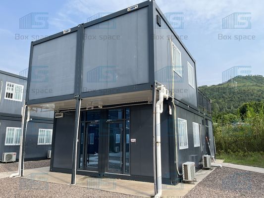 Integrated Expanding Shipping Container Home Rumah Modular Prefab 40ft