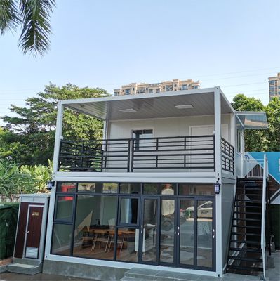 Rumah Kontainer Flat Pack Portable Modular Prefab Rumah Ringan Baja Galvanis