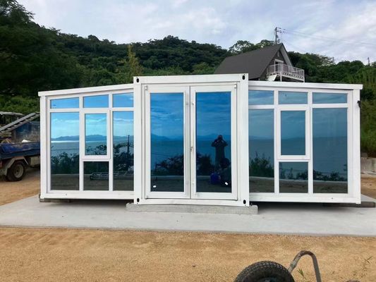 3 Kamar Tidur Rumah Kontainer yang Dapat Diekskresikan Rumah Kontainer mewah Kamp Prefabrik Kabin Modular