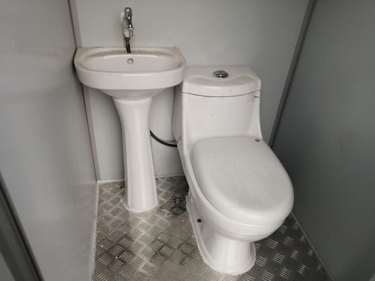 Mobil Ekologi Baja Portable Toilet Umum Mobil Kabin Dengan Shower