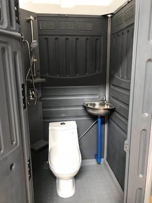 Toilet Kontainer Portable Prefabricated, Toilet Portable Portable HDPE yang Dapat Dihapus