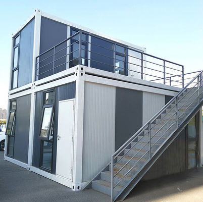 Resort Prefab House Jamaika Prefabrikasi villa baja ringan Prefabrikasi Kontainer House Flat Pack Container