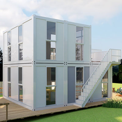 Fireproof Prefabricated Container Box Homes 7*3m Prefab Modbox Dengan 3 Kamar Tidur