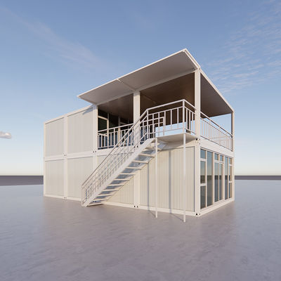 Pantai Flat Pack Container House Banjir tahan anti karat ramah lingkungan