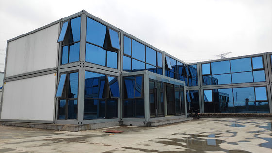 Rumah Kontainer Sewa Baja 20ft Gabungan Rumah Modular Prefab Untuk Bekerja