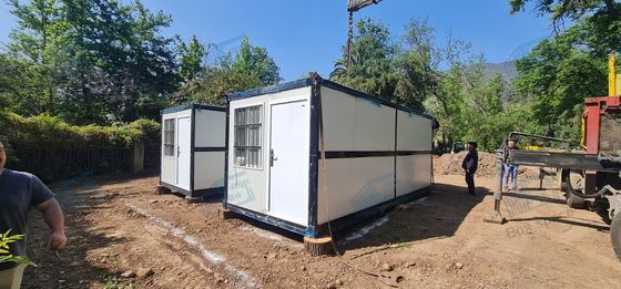 100% siap dibuat berkualitas baik baja rumah kontainer lipat dengan listrik dan isolasi yang sudah terpasang