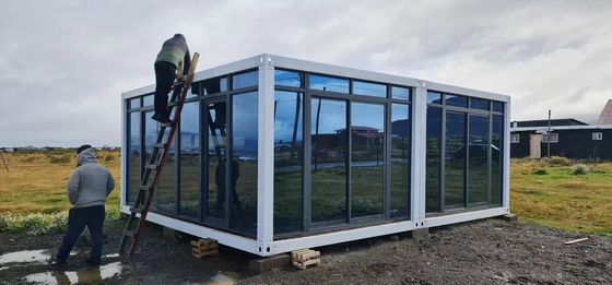 Kualitas Tinggi Baja Wall Cladding Prefabrikasi Panel Sandwich Prefabrikasi Rumah Bolt Hidup Keamanan Kabin Kontainer Rumah