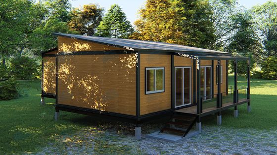 Biaya yang efektif Mudah untuk merakit Struktur baja yang bisa dilepas Villa Kontainer Prefab Rumah Kontainer Prefab Rumah