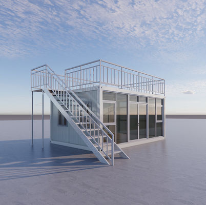 BOX SPACE Rumah portabel modular harga rendah Rumah Kontainer Prefab Detachable Rumah Prefabrikasi Rumah Kecil Untuk Kamp Pekerja