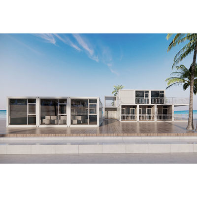 BOX SPACE Pabrik Direct Supply 20ft 40ft Steel Frame Container Rumah 2 Lantai Apartemen Mahasiswa dengan desain khusus