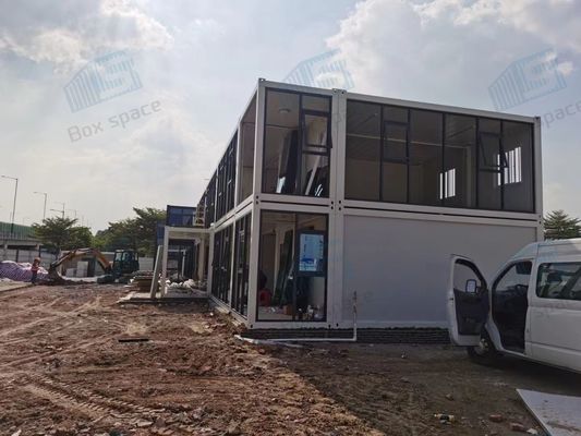 Bangunan Pekerja konstruksi asrama Kontainer yang bisa dilepas Rumah prefabrikasi Kontainer Rumah mewah Prefabrikasi