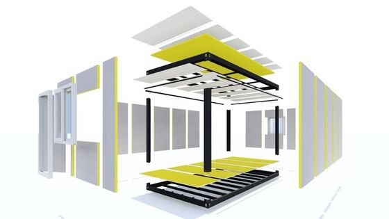 BOX SPACE Selandia Baru Rumah Murah Prefabrikasi Flat Pack Container House Rumah Kontainer Eropa