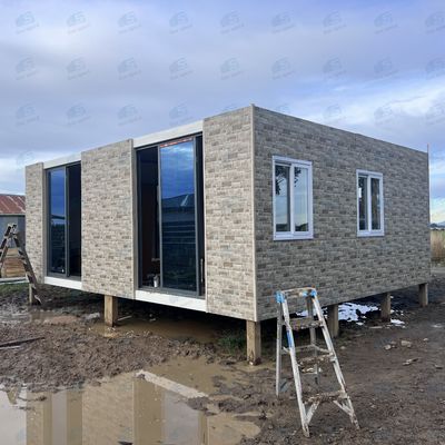 Produsen Rumah Kontainer Pemasangan Cepat Rumah Prefabrikasi 3 Kamar Rumah Kontainer Dengan Toilet