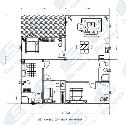 Rumah Prefabrikasi 40ft Grosir Prefab Mobile Rumah Modular Kecil Rumah Kontainer Outdoor Office Pod