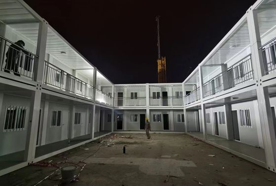 Rumah Prefab Modular Rumah Ringan Prefab 2 Kamar Tidur Dengan Kamar Mandi Dan Furnitur Siap Tinggal