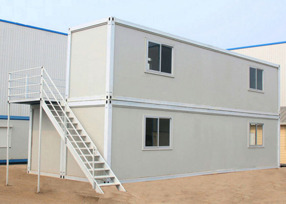 Cina Dua Lapisan Rumah Kontainer Prefabrikasi, Rumah Kontainer 40ft Dengan Panel Dinding Isolasi pabrik