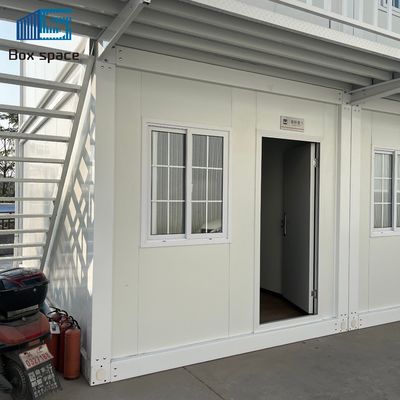20ft Shipping Container House Urban Rumah Kecil Solusi Kompak Kabin Modular Rumah Prefab Baja