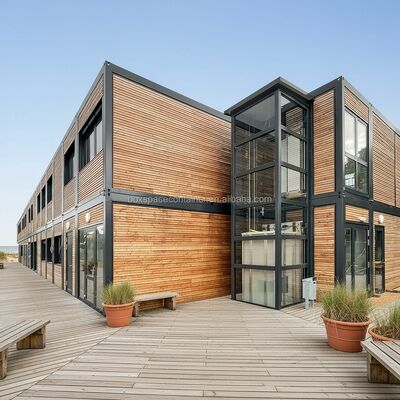 Boxspace Custom Container House Jerman Cina Rumah Modular Kantor Prefab Bangunan Kantor Modular Prefab